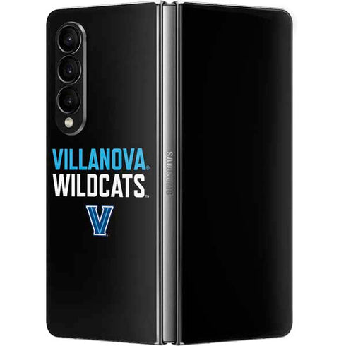 Villanova University Wildcats Black Galaxy Z Fold4 5G Skin